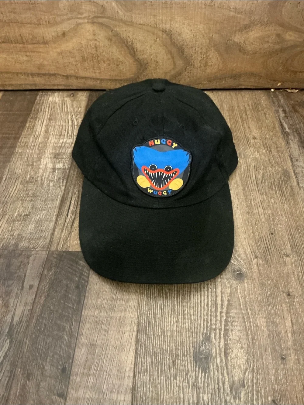 Poppy Playtime Huggy Wuggy Culturefly Official Baseball Cap Hat Black Logo